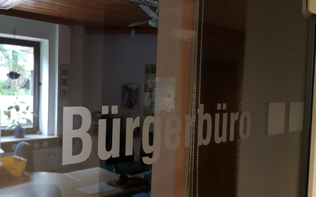 Fensteraustausch im Rathaus: Bürgerbüro vom 12.09. bis zum 19.09. geschlossen