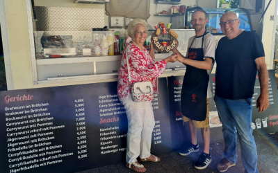 „Büllis Bude“: Neue Pommesbude in Sevelen und frisches Mitglied im Werbering